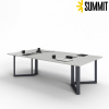 SP-2 2400х1400 Белый Премиум/Графит муар/С розетками